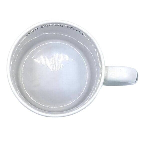 Disney World Minnie Mouse Mug White 4" Bashful Shy Purple Dress Bow Round - Picture 8 of 11